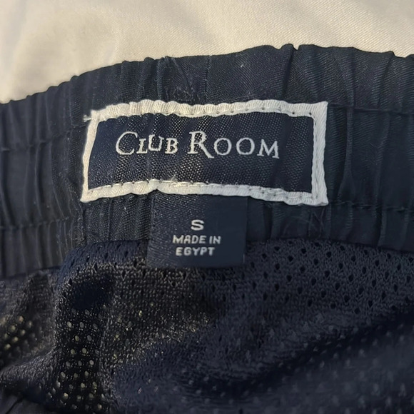 Club Room men’s white and blue swim trunks size small - Picture 7 of 7